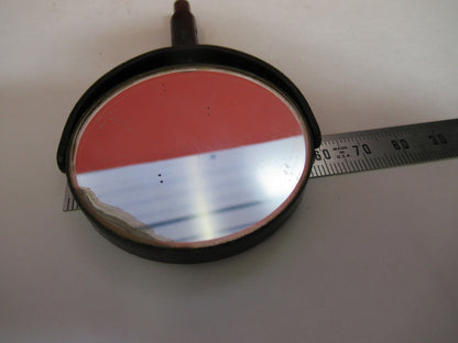 ANTIQUE BAUSCH LOMB MIRROR OPTICS MICROSCOPE PART AS PICTURED Y5-A-38