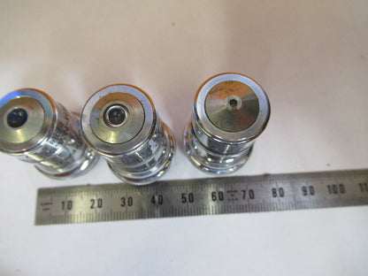 LOT AO AMERICAN SPENCER OBJECTIVES OPTICS MICROSCOPE PART AS PICTURED S4-B-35