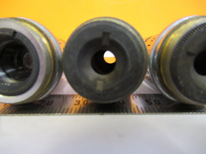 LOT AO AMERICAN SPENCER OBJECTIVES OPTICS MICROSCOPE PART AS PICTURED S4-B-35