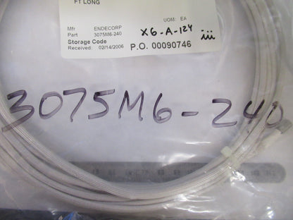 MEGGITT ENDEVCO HARDLINE CABLE 3075M6-240 for ACCELEROMETER AS PICTURED X6-A-124