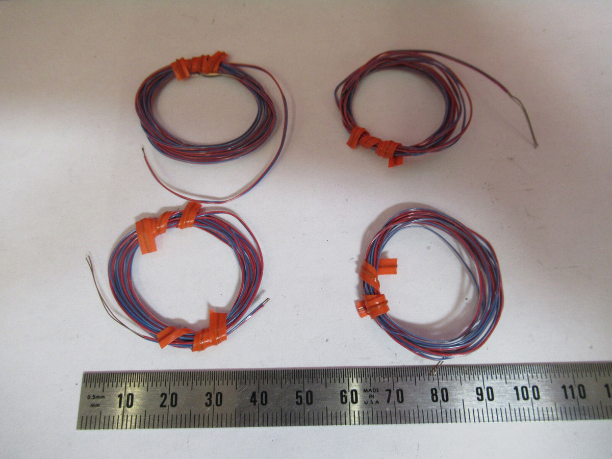 Lot 4ea Thermocouple Omega 36in .010in Ptfe Copper Constantan