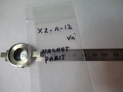 ANTIQUE BRASS NACHET PARIS FILTER LENS ASSEMBLY MICROSCOPE PART X2-A-12