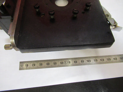 BAUSCH LOMB XY STAGE TABLE CLIPS OPTICS MICROSCOPE PART AS PICTURED T9-A-35