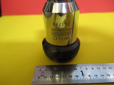 WILD HEERBRUGG SWISS OBJECTIVE 40X LENS OPTICS MICROSCOPE PART 506023 &FT-6-165