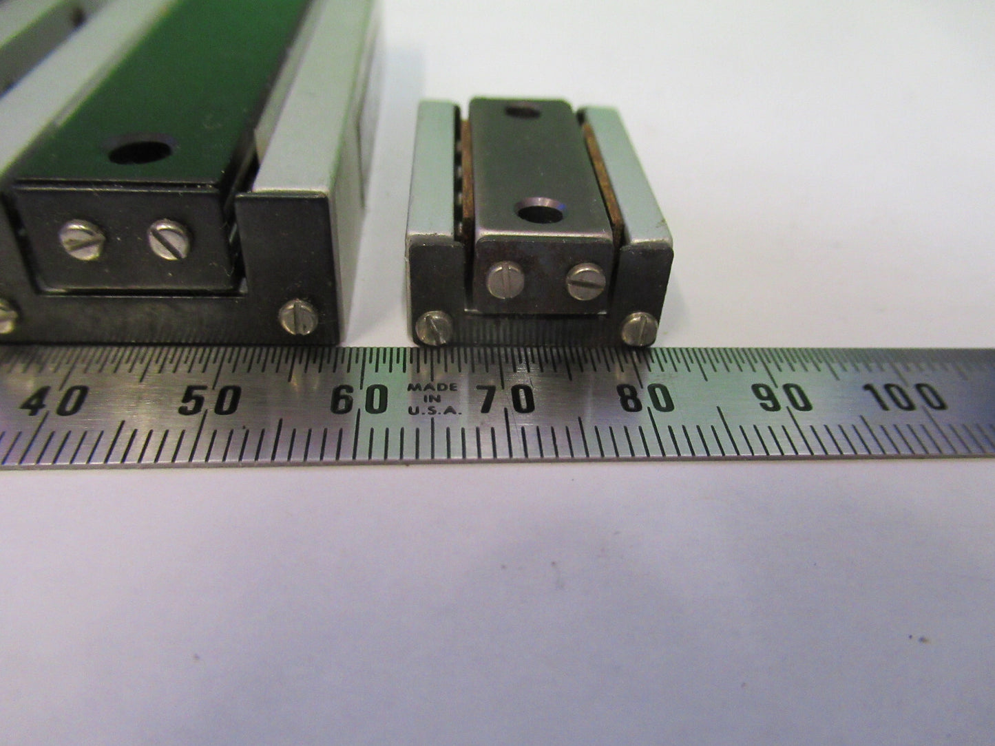 LOT 3 EA DELTRON POSITIONING LINEAR STAGE BALL BEARING AS PICTURED #P8-B-20