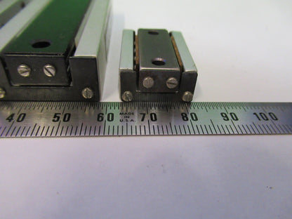 LOT 3 EA DELTRON POSITIONING LINEAR STAGE BALL BEARING AS PICTURED #P8-B-20