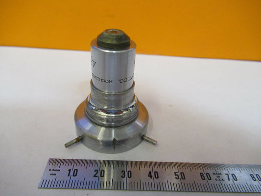 Bausch & Lomb Pol Objective 45X Lens + Clamp Microscope Part