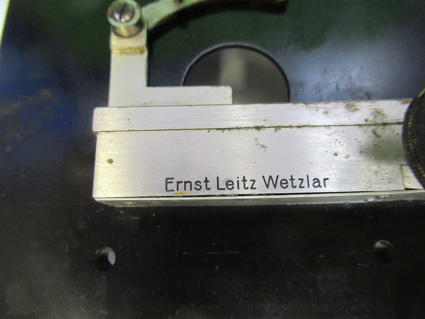 ERNST LEITZ ANTIQUE XY STAGE TABLE MICROSCOPE PART AS PICTURED Y4-FT-99