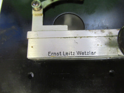 ERNST LEITZ ANTIQUE XY STAGE TABLE MICROSCOPE PART AS PICTURED Y4-FT-99