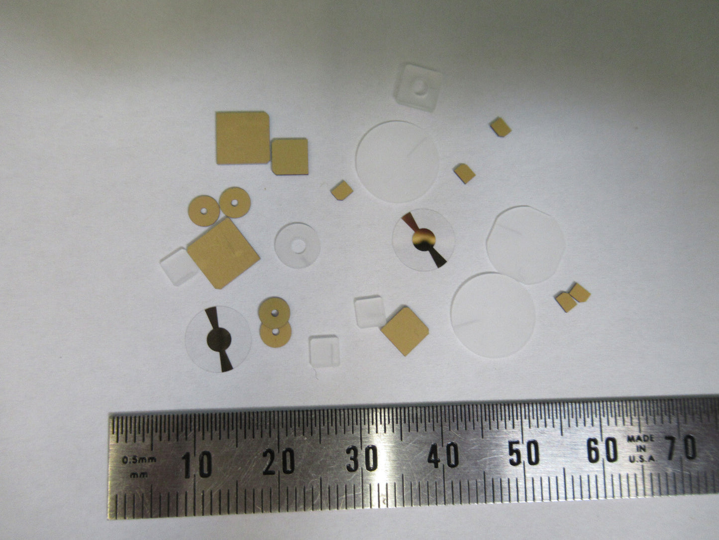 Lot Blanks Piezoelectric Quartz Crystal X-y-cut Gold Coated Piezo Sensor