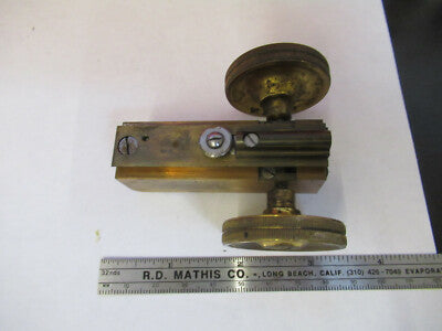 Antique Microscope Part Ernst Leitz Germany Brass Gross Stage