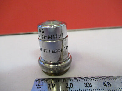 Optical Microscope Part Objective American Optical Co. Spencer Lens Co. 16mm Optics