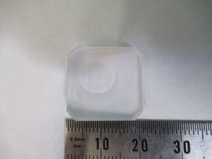 OPTICAL GLASS TRUNCATED BEAM SPLITTER CIRCLE OPTICS AS PICTURED U8-A-73