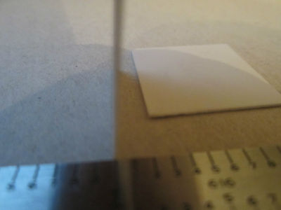 LOT 2 EA ALUMINA SQUARES 0.025" THICK 1"x1"  BIN#RED