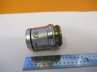 AO CAT 1019 OBJECTIVE 10X AMERICAN MICROSCOPE PART OPTICS AS PICTURED &85-B-114