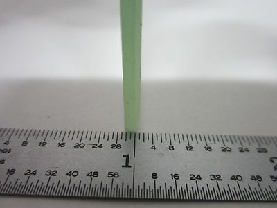 MICROSCOPE PART VINTAGE GLASS SPECIMEN STAGE TABLE [chipped] AS IS BIN#R6-B-08
