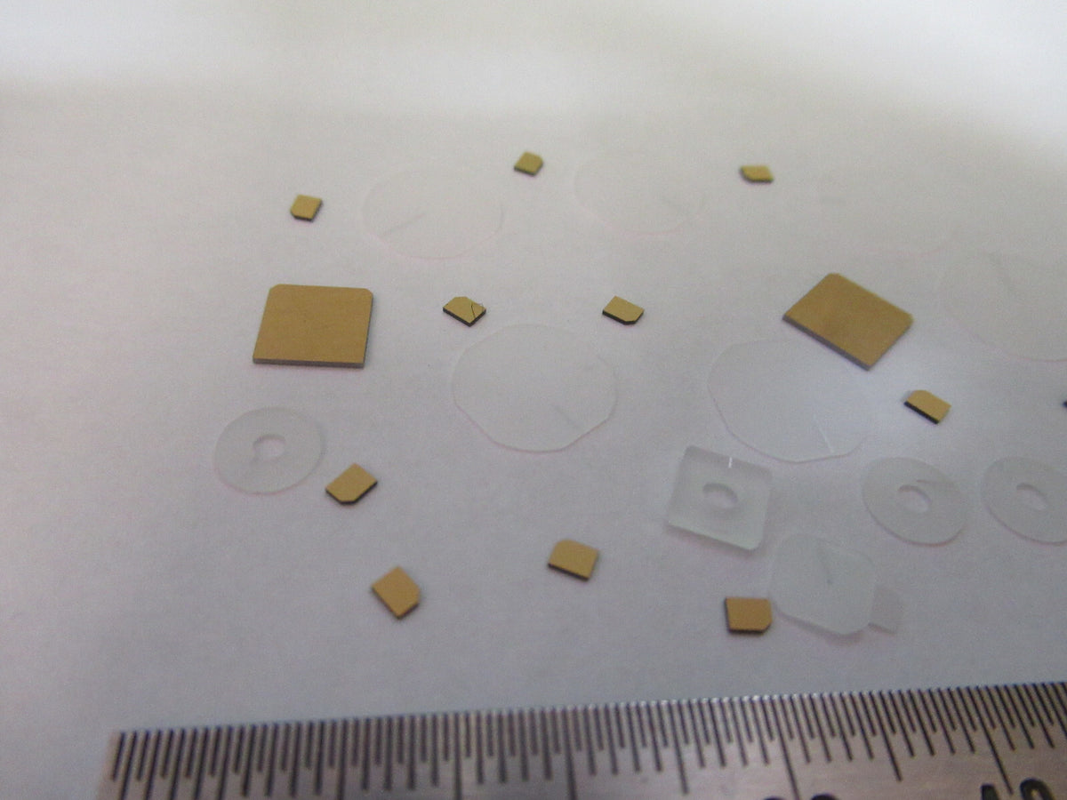 Lot Blanks Piezoelectric Quartz Crystal X-y-cut Gold Coated Piezo Sensor