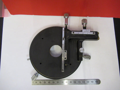 OLYMPUS JAPAN STAGE XY TABLE MICROMETER MICROSCOPE PART AS PICTURED X3-B-65