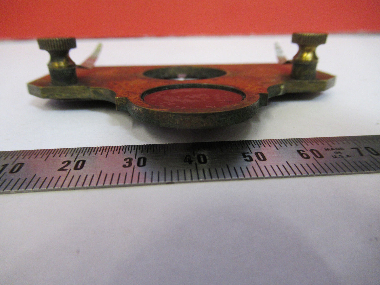 Antique Brass Beck London Rare Stage Table Microscope Part