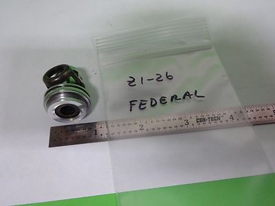 MICROSCOPE FEDERAL CONVERTIBLE OBJECTIVE 10X 20X ACHROMAT OPTICS AS IS BIN#Z1-26