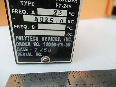 U.S. ARMY SIGNAL CORPS RESONATOR QUARTZ CRYSTAL FREQUENCY CONTROL AS PIC F2-A223