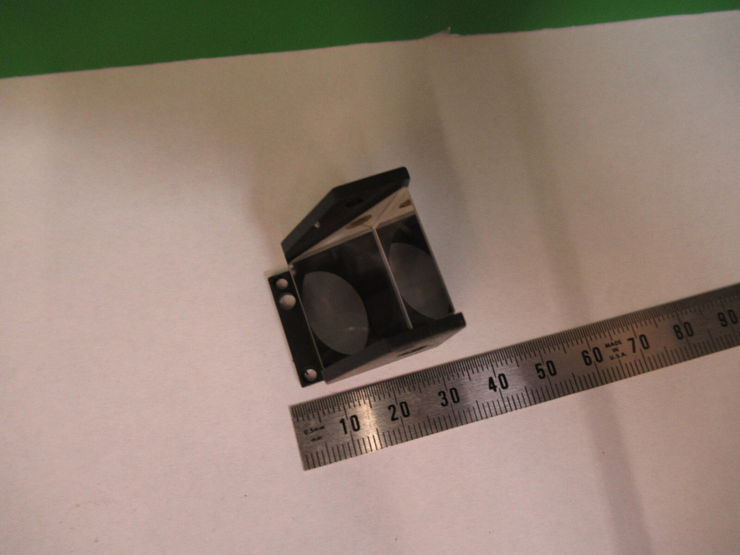 Antique Bausch & Lomb Optics Glass Prism Microscope Part