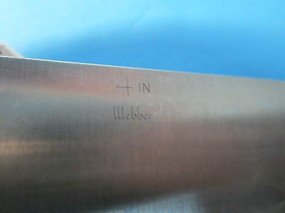 L.S. STARRETT WEBBER 4" STANDARD BLOCK INSPECTION METROLOGY BIN#23