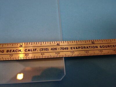 MICROSCOPE PART OPTICAL SQUARE GLASS STAGE OPTICS AS IS  #90-64