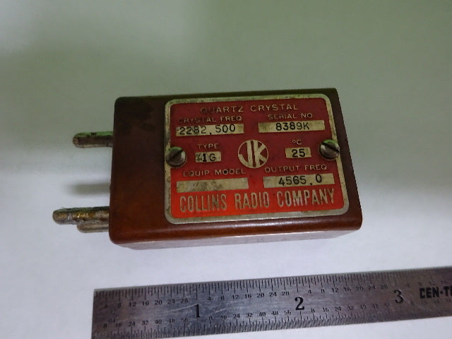 Quartz Crystal Collins Radio Jk Frequency Control Kc AS IS