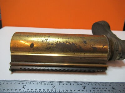 Antique Bausch & Lomb Tubus Nose Brass 1890's Microscope Part