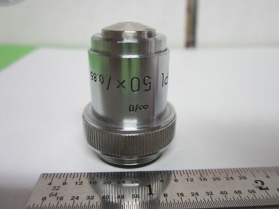 Optical Microscope Ernst Leitz Germany Objective Pl 50X Infinity Optics