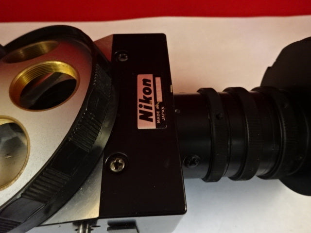 MICROSCOPE PART NIKON JAPAN METAPLAN VERTICAL ILLUMINATOR OPTICS  AS IS #N9-A-06