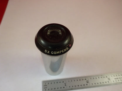 BAUSCH LOMB EYEPIECE COMPENS 5X MICROSCOPE PART OPTICS AS IS &33-A-111