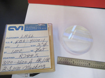 Optical Cvi 2" Dia Coated Spot Center Mask Laser Optics