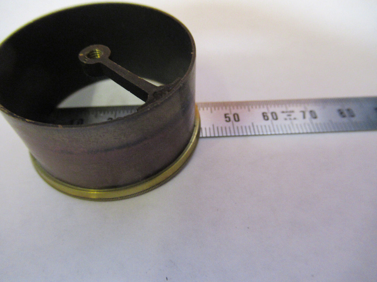 ANTIQUE BRASS ENGLAND RJ BECK CONDENSER PART MICROSCOPE PART AS PICTURED Y2-A-70