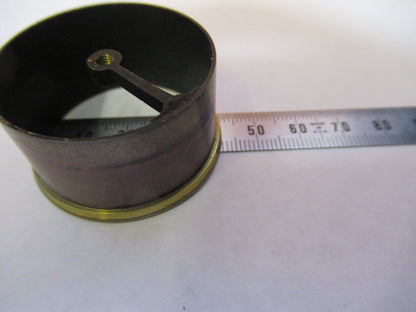 ANTIQUE BRASS ENGLAND RJ BECK CONDENSER PART MICROSCOPE PART AS PICTURED Y2-A-70