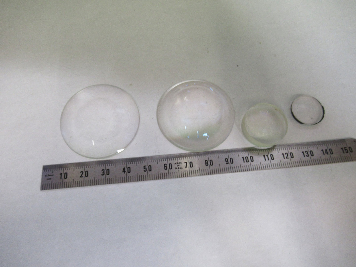 OLYMPUS JAPAN LOT 4 EA LENSES LENS MICROSCOPE PART AS PICTURED T3-B-38