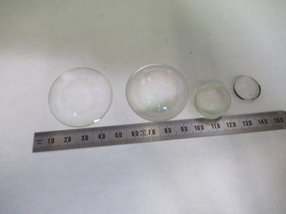 OLYMPUS JAPAN LOT 4 EA LENSES LENS MICROSCOPE PART AS PICTURED T3-B-38