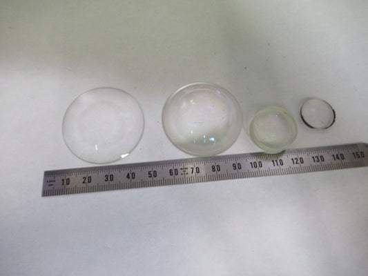 OLYMPUS JAPAN LOT 4 EA LENSES LENS MICROSCOPE PART AS PICTURED T3-B-38