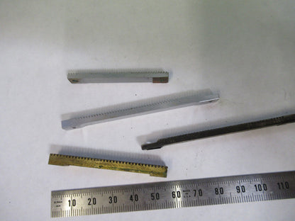 LOT 4 PIECES RACK GEAR BAUSCH LOMB AO SPENCER MICROSCOPE PART AS PICTURE U8-A-36