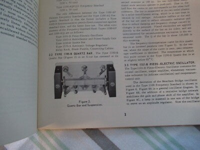 Collectable Rare General Radio Gr 1100-A Frequency Standard Manual ii 1960 Bibli