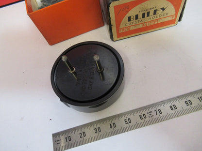 VINTAGE QUARTZ CRYSTAL BLILEY + BOX FREQUENCY CONTROL PICTURED S4-B-84