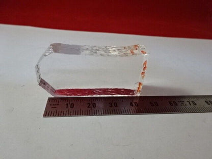RARE COLLECTABLE Q FACTOR SLAB SYNTHETIC QUARTZ CRYSTAL FREQUENCY CONTROL W8-B22