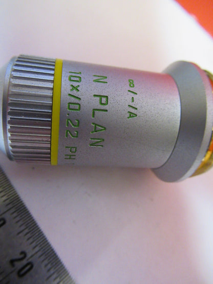 LEICA PHASE OBJECTIVE 10X INFINITY OPTICS MICROSCOPE PART AS PICTURED T7-A-85