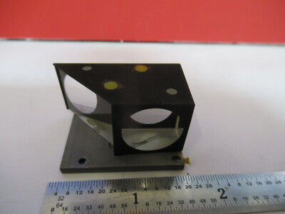 Ernst Leitz Germany Glass Prism Head Microscope Part Optics
