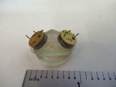 OPTICAL ZERODUR ASSEMBLY with PHOTODIODE RLG LASER OPTICS AS PICTURED &79-A-30