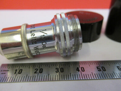 Antique Ernst Leitz "1/12" Objective 100X Microscope Part