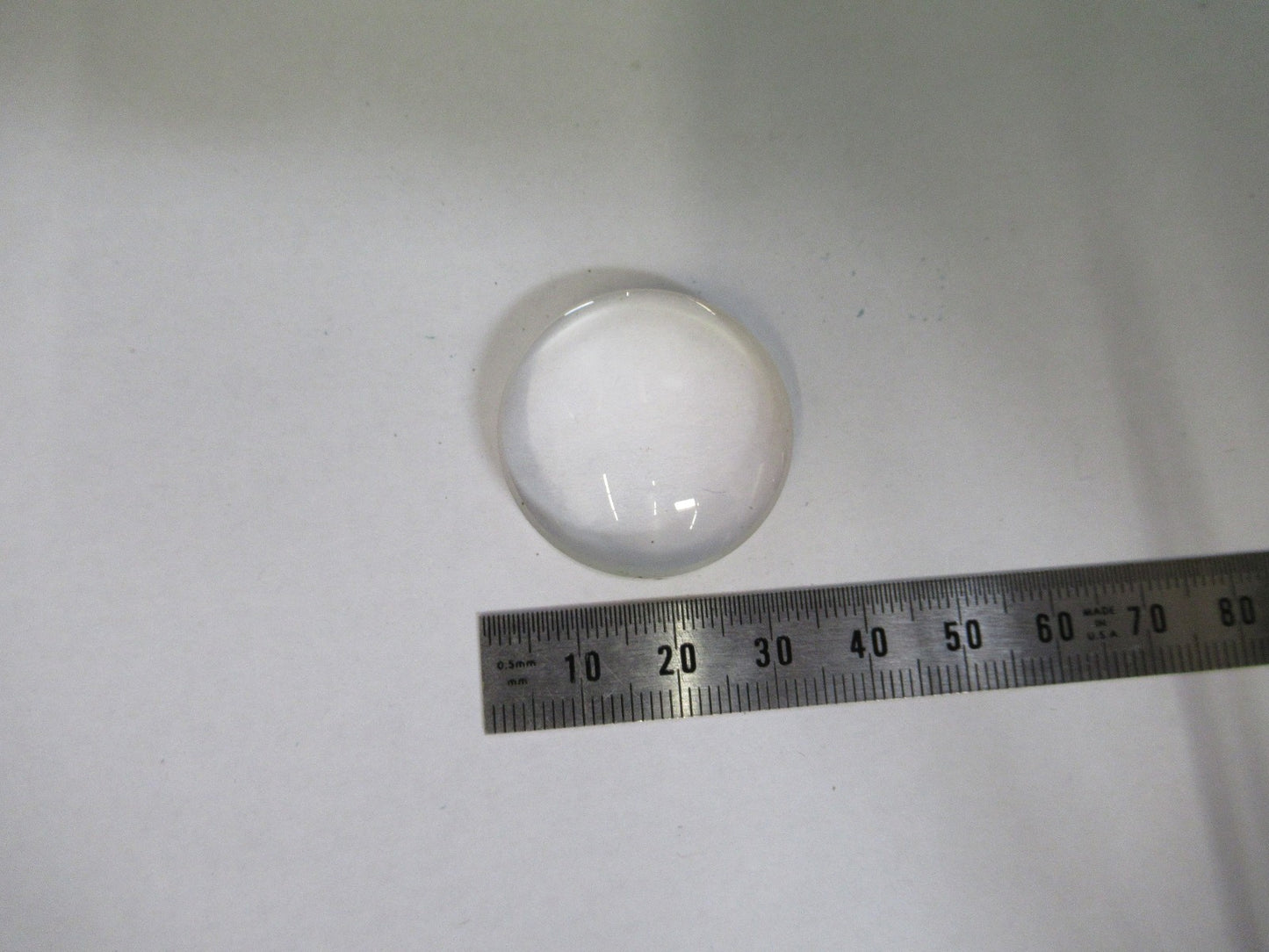 OPTICAL HIGH CONVEX PLANO LENS THICK GLASS MIL SPEC OPTICS AS PICTURED V3-A-20
