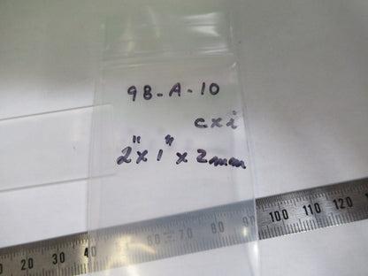OPTICAL GLASS NAUGATUCK 2" x 1" x 2mm FROSTED DIFFUSE OPTICS AS PICTURED 98-A-10