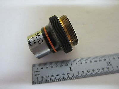 MIKROSKOPTEIL OBJEKTIV OLYMPUS M10 OPTIK WIE BESEHEN BIN#U1-46